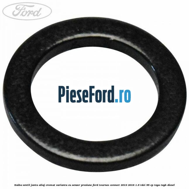 Saiba ventil janta aliaj cromat, varianta cu senzor presiune Ford Tourneo Connect 2013-2018 1.6 TDCi 95 cp TZGA, TZGB diesel