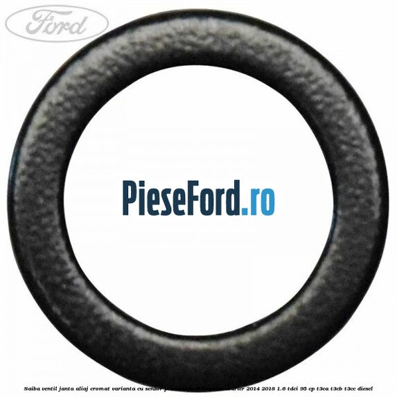 Saiba ventil janta aliaj cromat, varianta cu senzor presiune Ford Tourneo Courier 2014-2018 1.6 TDCi 95 cp T3CA, T3CB, T3CC diesel
