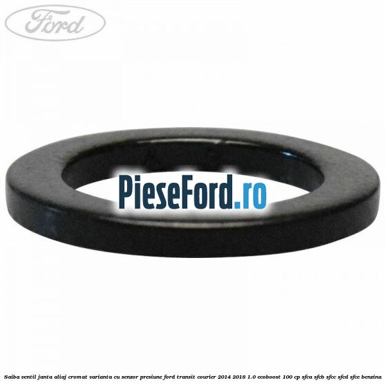 Saiba ventil janta aliaj cromat, varianta cu senzor presiune Ford Transit Courier 2014-2018 1.0 EcoBoost 100 cp SFCA, SFCB, SFCC, SFCD, SFCE benzina