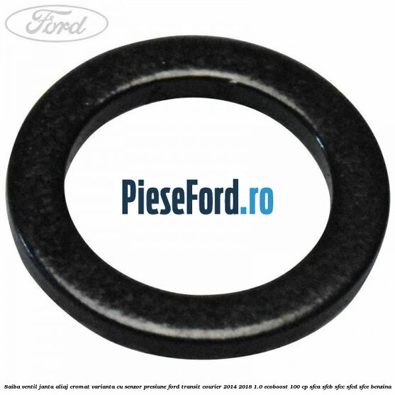 Saiba ventil janta aliaj cromat, varianta cu senzor presiune Ford Transit Courier 2014-2018 1.0 EcoBoost 100 cp SFCA, SFCB, SFCC, SFCD, SFCE benzina