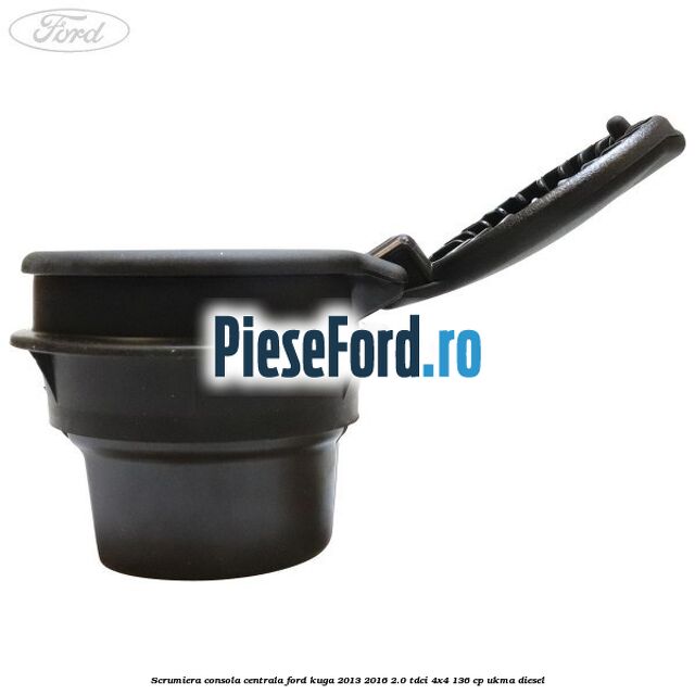 Scrumiera consola centrala Ford Kuga 2013-2016 2.0 TDCi 4x4 136 cp UKMA diesel
