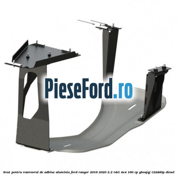 Scut pentru rezervorul de adblue aluminiu Ford Ranger 2016-2020 2.2 TDCi 4x4 160 cp GBVAJQJ, T22DD0P diesel