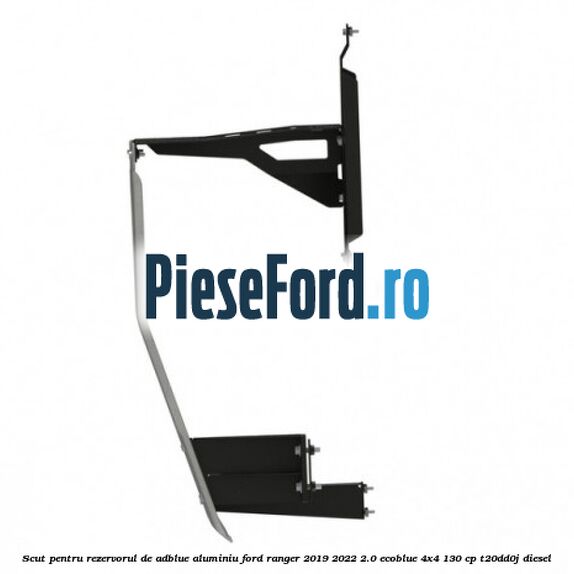 Scut pentru rezervorul de adblue aluminiu Ford Ranger 2019-2022 2.0 EcoBlue 4x4 130 cp T20DD0J diesel