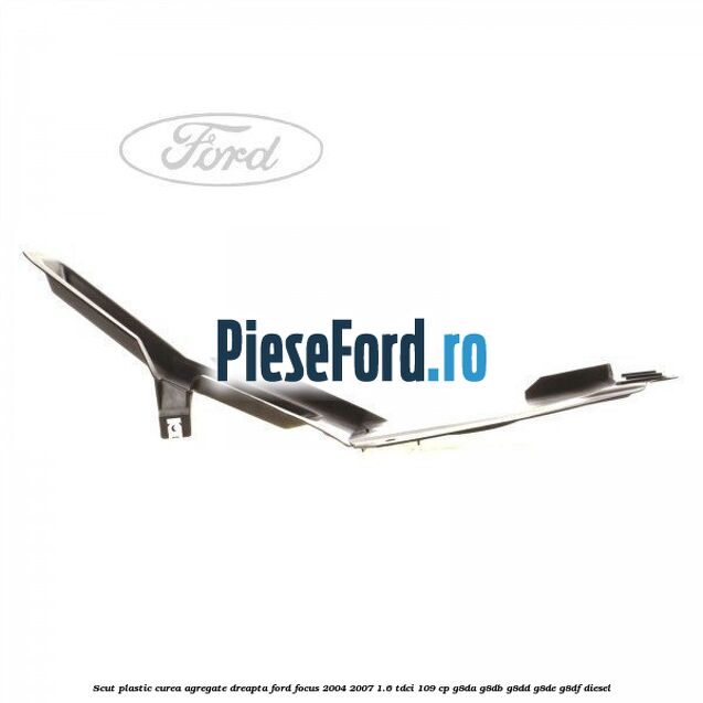 Scut plastic curea agregate dreapta Ford Focus 2004-2007 1.6 TDCi 109 cp G8DA, G8DB, G8DD, G8DE, G8DF diesel