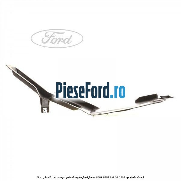 Scut plastic curea agregate dreapta Ford Focus 2004-2007 1.8 TDCi 115 cp KKDA diesel
