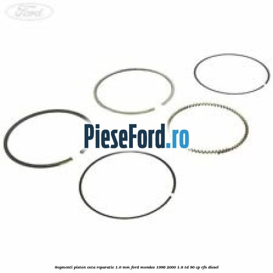 Segmenti piston cota reparatie 1.0 mm Ford Mondeo 1996-2000 1.8 TD 90 cp RFN diesel