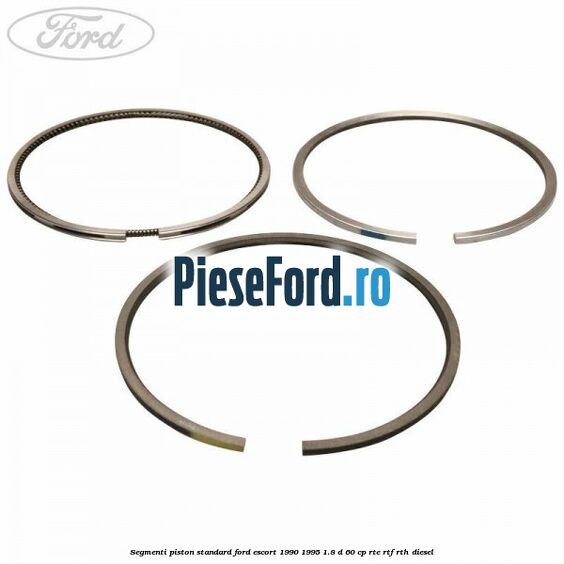 Segmenti piston standard Ford Escort 1990-1995 1.8 D 60 cp RTE, RTF, RTH diesel