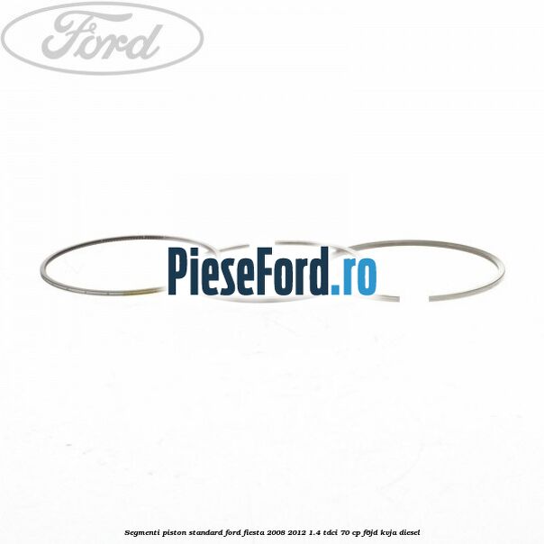 Segmenti piston standard Ford Fiesta 2008-2012 1.4 TDCi 70 cp F6JD, KVJA diesel