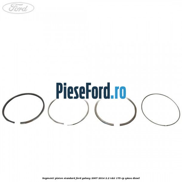 Segmenti piston standard Ford Galaxy 2007-2014 2.2 TDCi 175 cp Q4WA diesel