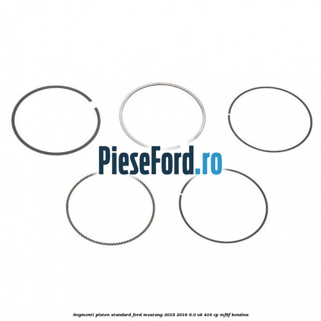 Segmenti piston standard Ford Mustang 2015-2018 5.0 V8 418 cp MF8F benzina
