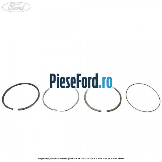 Segmenti piston standard Ford S-Max 2007-2014 2.2 TDCi 175 cp Q4WA diesel