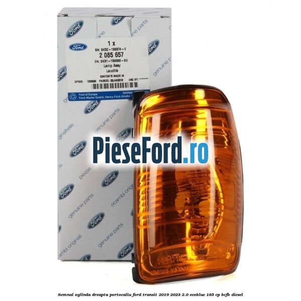 Semnal oglinda dreapta portocaliu Ford Transit 2019-2023 2.0 EcoBlue 185 cp BCFB diesel