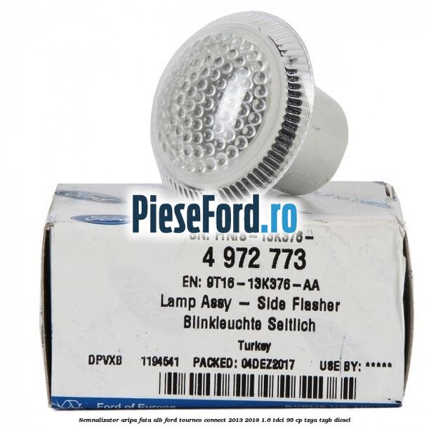 Semnalizator aripa fata alb Ford Tourneo Connect 2013-2018 1.6 TDCi 95 cp TZGA, TZGB diesel