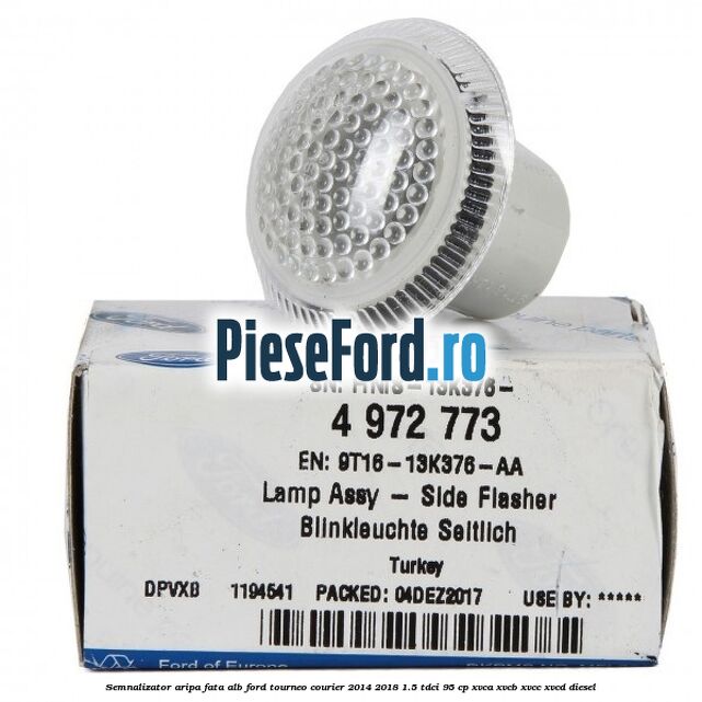 Semnalizator aripa fata alb Ford Tourneo Courier 2014-2018 1.5 TDCi 95 cp XVCA, XVCB, XVCC, XVCD diesel
