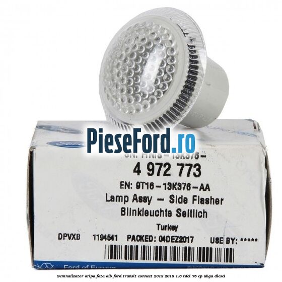 Semnalizator aripa fata alb Ford Transit Connect 2013-2018 1.6 TDCi 75 cp UBGA diesel