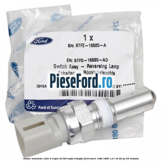Senzor marsarier cutie 5 trepte B5/IB5 mufa triunghi Ford Escort 1990-1995 1.6 i 16 88 cp L1H benzina