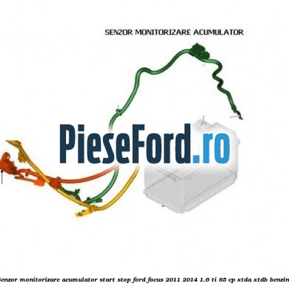 Senzor monitorizare acumulator Start Stop Ford Focus 2011-2014 1.6 Ti 85 cp XTDA, XTDB benzina
