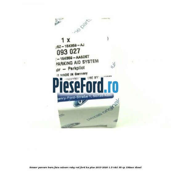 Senzor parcare bara fata culoare ruby red Ford Ka plus 2019-2020 1.5 TDCI 95 cp 15DSOX diesel