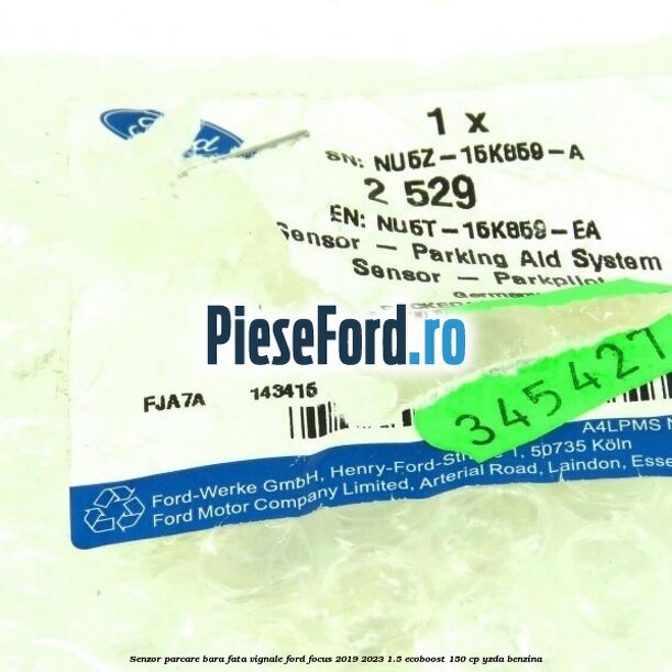 Senzor parcare bara fata Vignale Ford Focus 2019-2023 1.5 EcoBoost 150 cp YZDA benzina