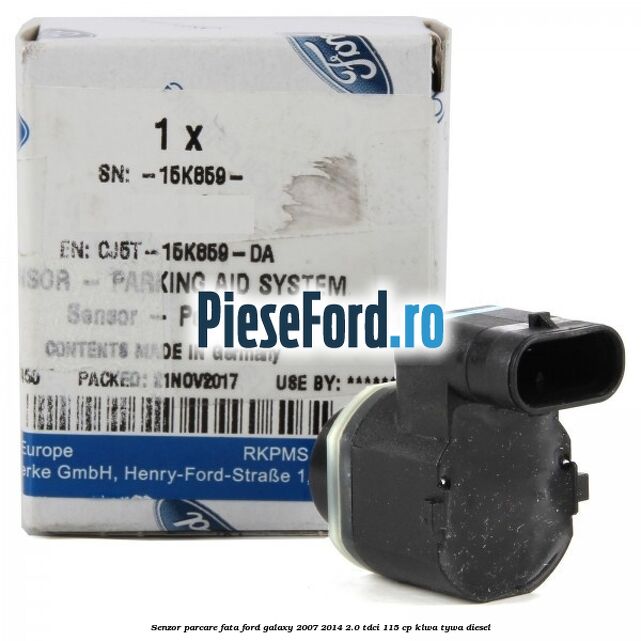 Senzor parcare fata Ford Galaxy 2007-2014 2.0 TDCi 115 cp KLWA, TYWA diesel