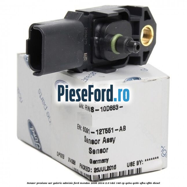 Senzor presiune aer galerie admisie Ford Mondeo 2008-2014 2.0 TDCi 140 cp QXBA, QXBB, UFBA, UFBB diesel