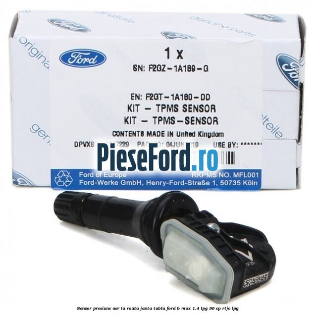 Senzor presiune aer la roata janta tabla Ford B-Max 1.4 LPG 90 cp RTJC LPG