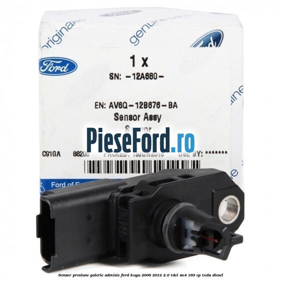 Senzor presiune galerie admisie Ford Kuga 2008-2012 2.0 TDCI 4x4 163 cp TXDA diesel