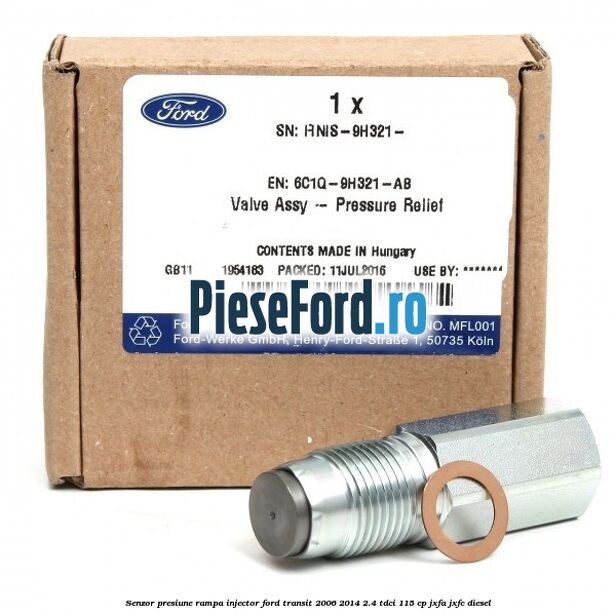 Senzor presiune rampa injector Ford Transit 2006-2014 2.4 TDCi 115 cp JXFA, JXFC diesel
