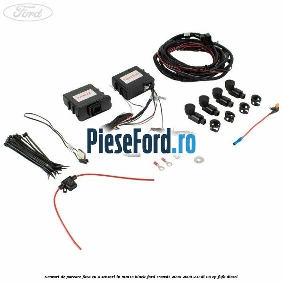 Senzori de parcare fata, cu 4 senzori in matte black Ford Transit 2000-2006 2.0 DI 86 cp F3FA diesel