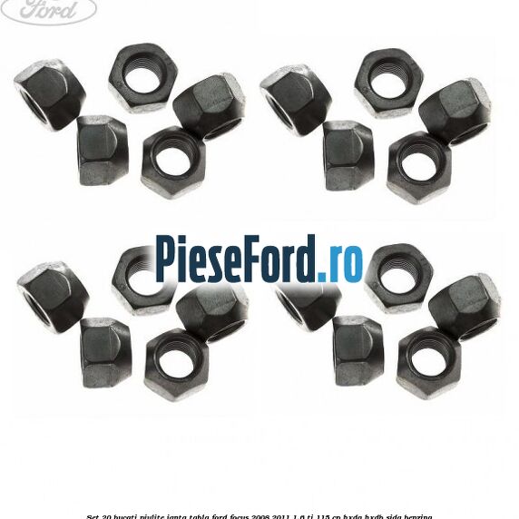 Set 20 bucati piulite janta tabla Ford Focus 2008-2011 1.6 Ti 115 cp Set 20 bucati piulite janta tabla Ford Focus 2008-2011 1.6 Ti 115 cp HXDA, HXDB, SIDA benzina