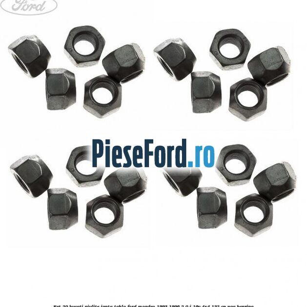 Set 20 bucati piulite janta tabla Ford Mondeo 1993-1996 2.0 i 16V 4x4 132 cp NGA benzina