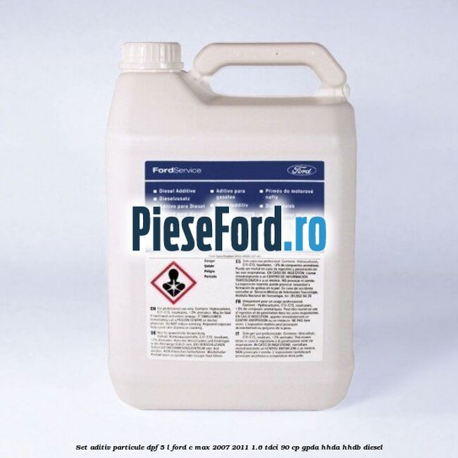 Set aditiv particule DPF 5 L Ford C-Max 2007-2011 1.6 TDCi 90 cp GPDA, HHDA, HHDB diesel