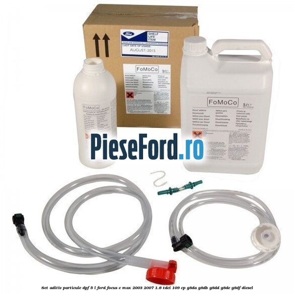 Set aditiv particule DPF 5 L Ford Focus C-Max 2003-2007 1.6 TDCi 109 cp Set aditiv particule DPF 5 L Ford Focus C-Max 2003-2007 1.6 TDCi 109 cp G8DA, G8DB, G8DD, G8DE, G8DF diesel