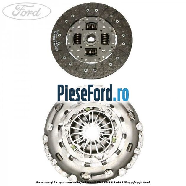 Set ambreiaj 5 trepte masa dubla Ford Transit 2006-2014 2.4 TDCi 115 cp JXFA, JXFC diesel