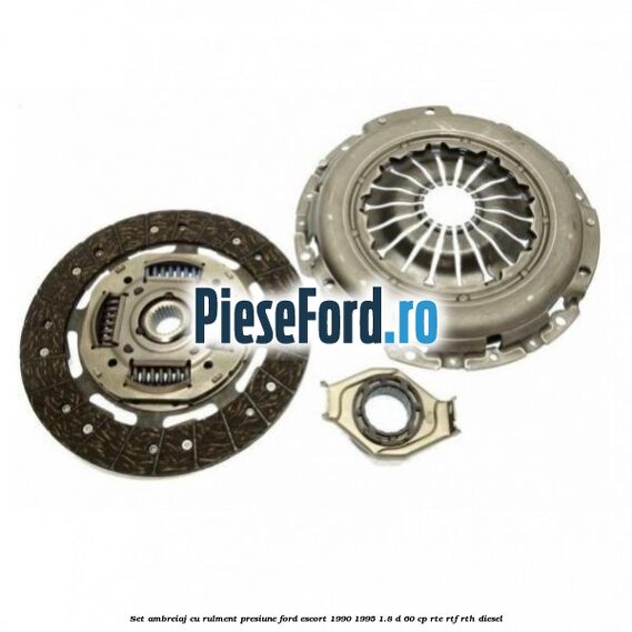 Set ambreiaj cu rulment presiune Ford Escort 1990-1995 1.8 D 60 cp RTE, RTF, RTH diesel