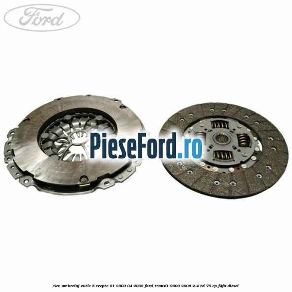 Set ambreiaj cutie 5 trepte 01/2000-04/2002 Ford Transit 2000-2006 2.4 TD 75 cp F4FA diesel