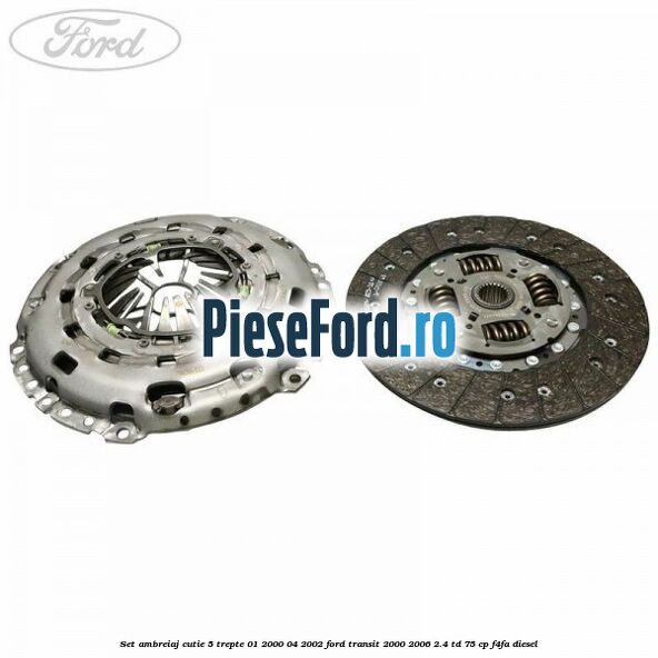 Set ambreiaj cutie 5 trepte 01/2000-04/2002 Ford Transit 2000-2006 2.4 TD 75 cp F4FA diesel