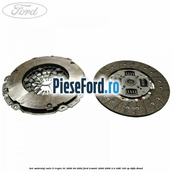 Set ambreiaj cutie 5 trepte 01/2000-04/2002 Ford Transit 2000-2006 2.4 TDdi 120 cp D4FA diesel