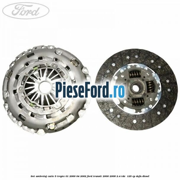 Set ambreiaj cutie 5 trepte 01/2000-04/2002 Ford Transit 2000-2006 2.4 TDE  125 cp DOFA diesel