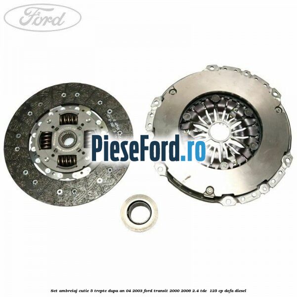 Set ambreiaj cutie 5 trepte dupa an 04/2003 Ford Transit 2000-2006 2.4 TDE  125 cp DOFA diesel