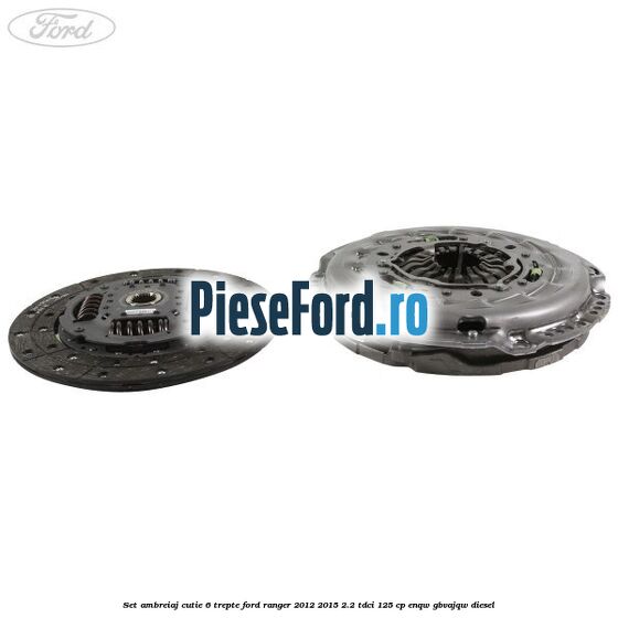 Set ambreiaj cutie 6 trepte Ford Ranger 2012-2015 2.2 TDCi 125 cp ENQW, GBVAJQW diesel