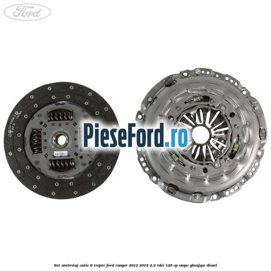 Set ambreiaj cutie 6 trepte Ford Ranger 2012-2015 2.2 TDCi 125 cp ENQW, GBVAJQW diesel