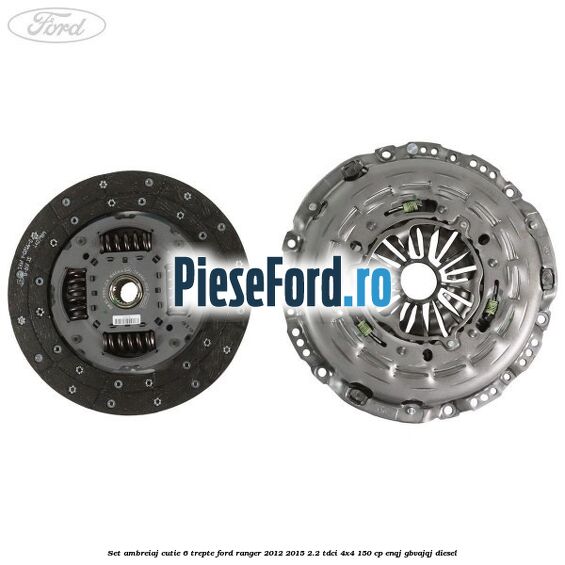 Set ambreiaj cutie 6 trepte Ford Ranger 2012-2015 2.2 TDCi 4x4 150 cp ENQJ, GBVAJQJ diesel