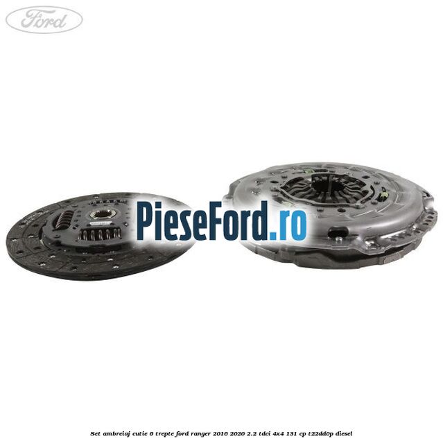 Set ambreiaj cutie 6 trepte Ford Ranger 2016-2020 2.2 TDCi 4x4 131 cp T22DD0P diesel