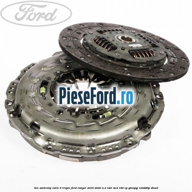 Set ambreiaj cutie 6 trepte Ford Ranger 2016-2020 2.2 TDCi 4x4 160 cp GBVAJQJ, T22DD0P diesel