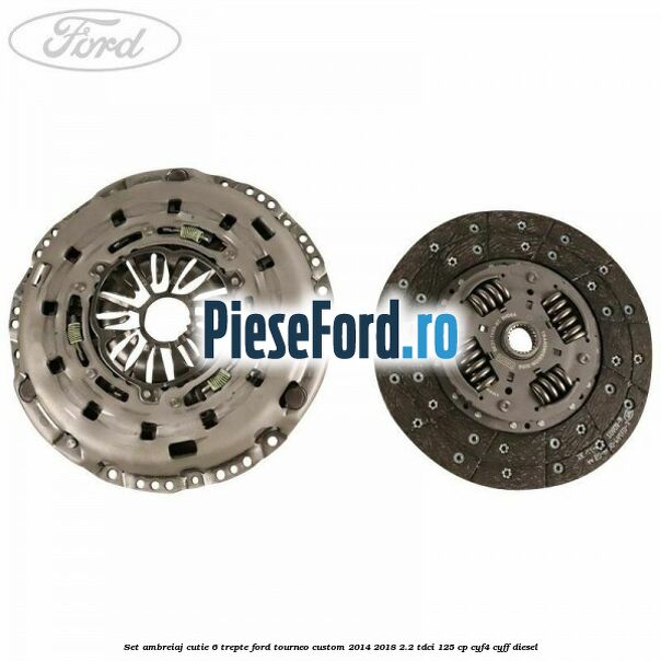 Set ambreiaj cutie 6 trepte Ford Tourneo Custom 2014-2018 2.2 TDCi 125 cp Set ambreiaj cutie 6 trepte Ford Tourneo Custom 2014-2018 2.2 TDCi 125 cp CYF4, CYFF diesel