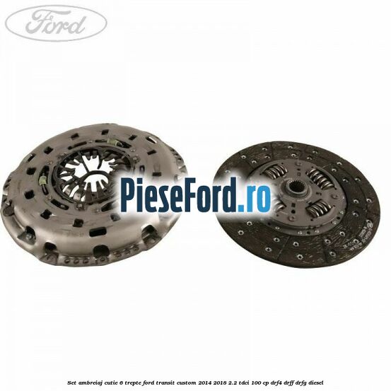 Set ambreiaj cutie 6 trepte Ford Transit Custom 2014-2018 2.2 TDCi 100 cp DRF4, DRFF, DRFG diesel