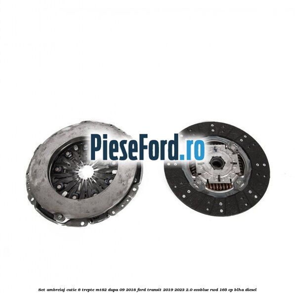 Set ambreiaj cutie 6 trepte MT82 dupa 09/2018 Ford Transit 2019-2023 2.0 EcoBlue RWD 165 cp Set ambreiaj cutie 6 trepte MT82 dupa 09/2018 Ford Transit 2019-2023 2.0 EcoBlue RWD 165 cp BLHA diesel