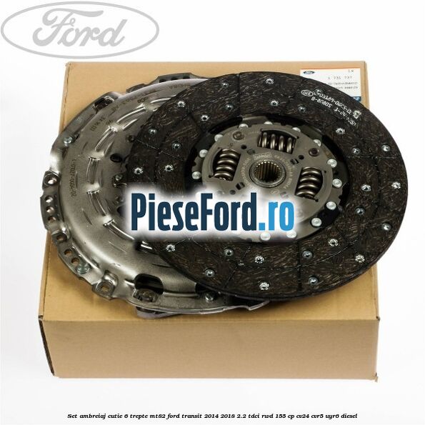 Set ambreiaj cutie 6 trepte MT82 Ford Transit 2014-2018 2.2 TDCi RWD 155 cp CV24, CVR5, UYR6 diesel
