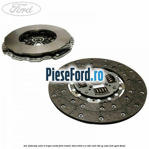 Set ambreiaj cutie 6 trepte MT82 Ford Transit 2014-2018 2.2 TDCi RWD 155 cp CV24, CVR5, UYR6 diesel